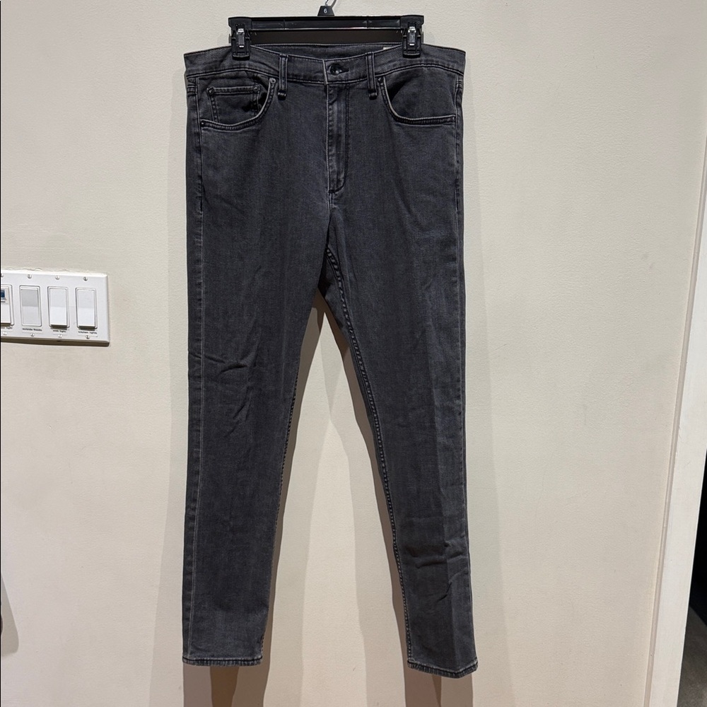 Rag & Bone Charcoal Fit 2 Slim Jeans size 34” waist 32” length.